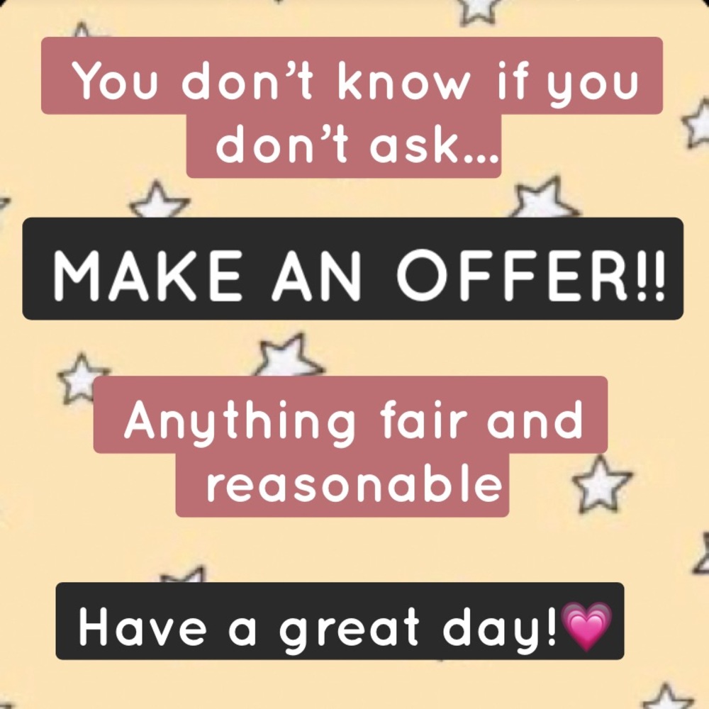Reasonable offers, just ask!